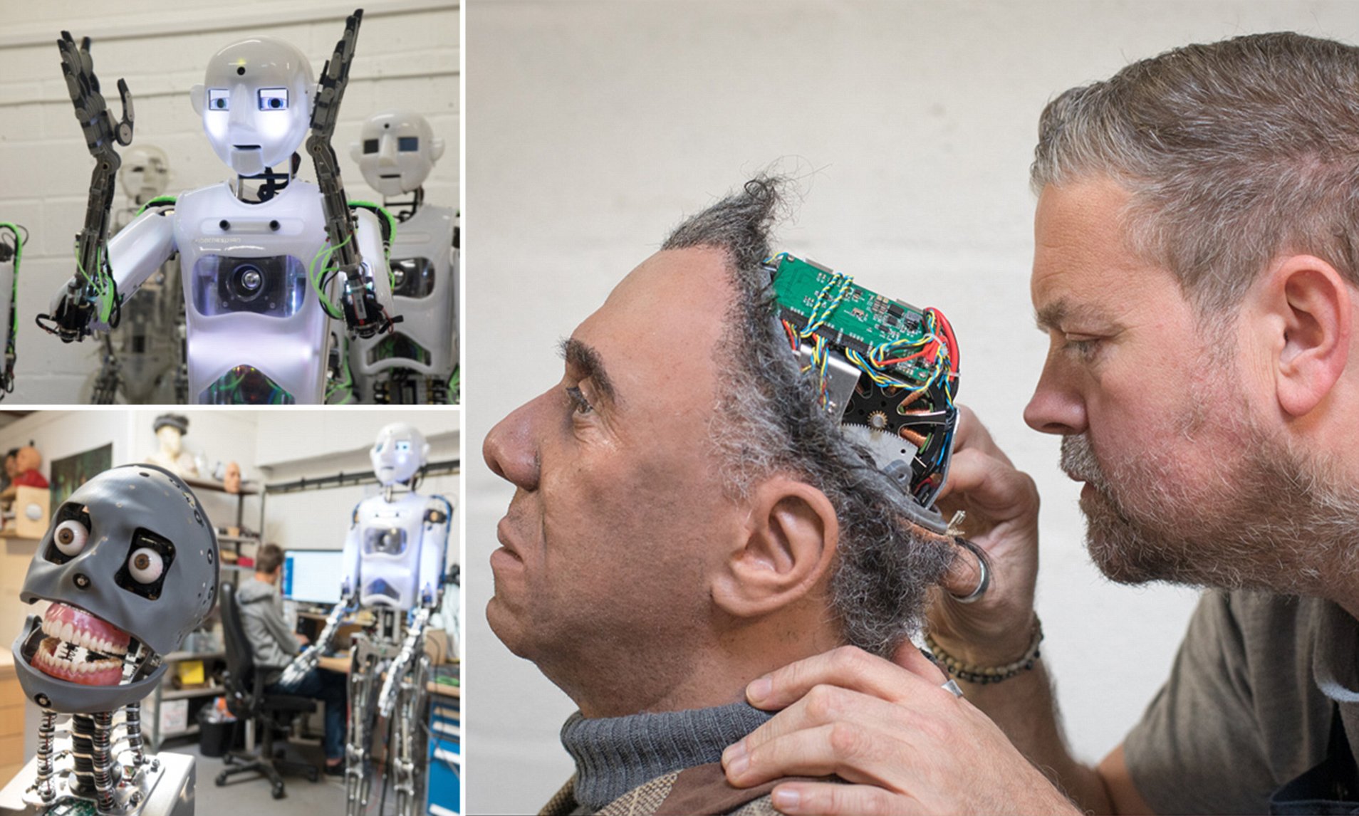 Inside the lab where British engineers are creating creepy humanoid robots that can hold a conversation (and even DANCE!)
