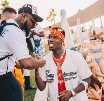 Check Out Cute Photos And Video Of Davido And Paul Pogba Together In Dubai