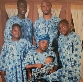Trending family photo of Davido as a little boy, long before the 25-year-old became famous
